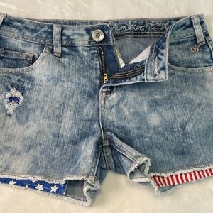 Justice premium shorts Denim Blue girls Shorts